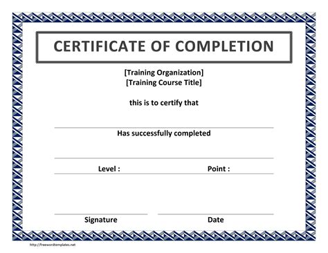 training certificate template  microsoft word templates