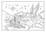 Shepherds Angels Kids sketch template