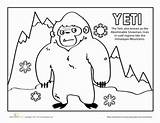 Yeti Loungeecke Worksheets Tibet Fabelwesen sketch template