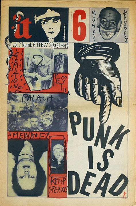 it newspaper february 1977 — punk is dead punk poster