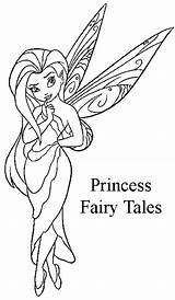 Fairy Princess Coloring Pages Disney Kids Colouring sketch template