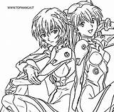 Evangelion Manga Topmanga Colora Personaggi Immaginari Sull Ingrandire Salvato sketch template