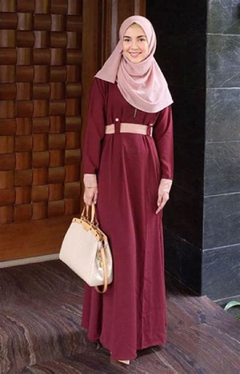 baju merah maroon cocok  jilbab warna  rekomendasi warna