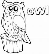 Owl Coloring Pages Cute Baby sketch template