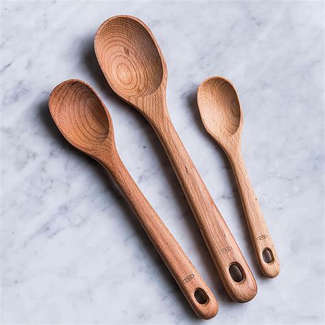 oxo good grips wooden spoon set kitchen stuff