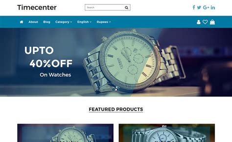 timecenter   ecommerce website template themevault