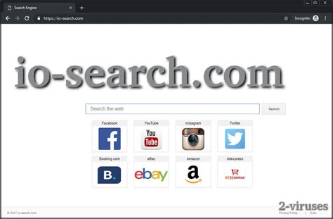 io searchcom search redirect   remove dedicated  virusescom