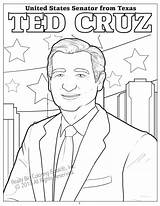 Ted Coloring Cruz Book Texas Vol Awesome Beautiful sketch template