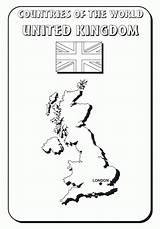 Kingdom Coloring United Pages British England History Kids Britain Great Flag Isles Designlooter Studies Unit Maps 678px 88kb Kiezen Bord sketch template