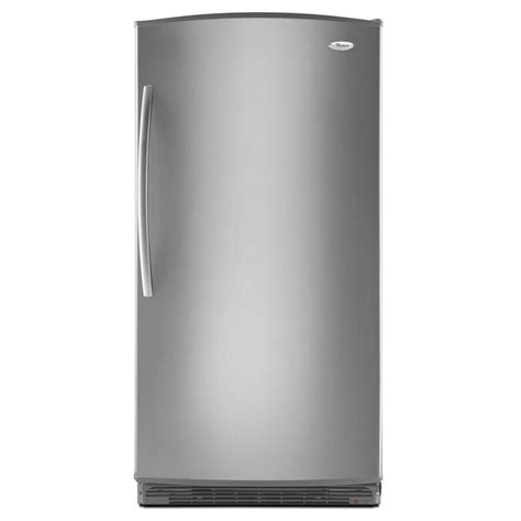 Whirlpool 20 1 Cu Ft Upright Freezer Color Stainless Look Energy