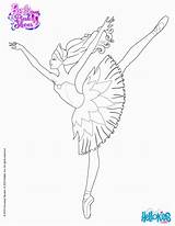 Coloring Barbie Pages Ballerina Dancing sketch template