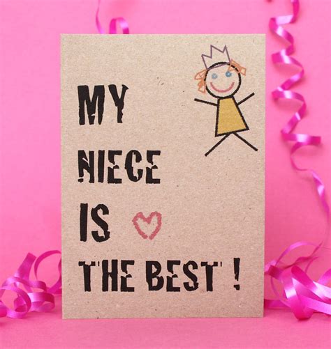 My Niece Is The Best Card By Adam Regester Design