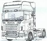 Daf Kleurplaten Scania Camion Lkw Kleurplaat Vrachtwagen Camiones Carreta Malvorlagen Zeichnungen Caminhão Zeichnung Caminhao Vrachtauto Madera Colorier Traktor Technische Worden sketch template