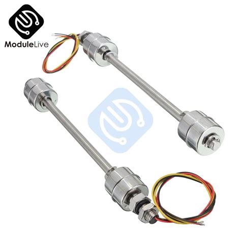 length mm stainless steel double float switch dc  liquid water level control sensor