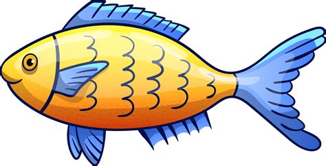 fish drawing clipart design illustration  png