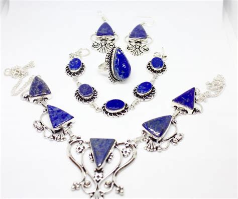 set van  lapis lazuli juwelen   catawiki