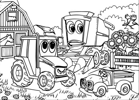 johnny tractor coloring pages