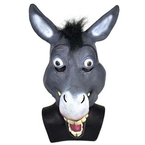 character donkey shrek mask  party handmade full head latex