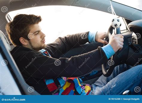 car driver stock photo image  steering earnest dashboard