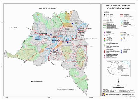 peta kota peta kabupaten batanghari