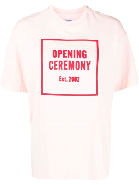 opening ceremony logo print  shirt farfetch