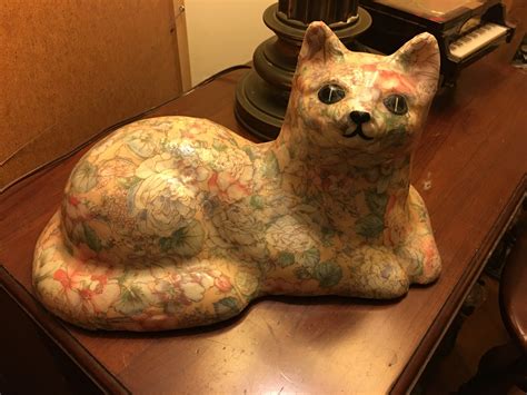 ceramic cat colorful collectors weekly