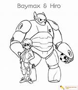 Hero Big Coloring Pages Baymax Characters Kids Movie Sheet sketch template
