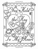 Coloring Pages Book Adult Quotes Boyfriend Word Valentine Printable Color Heart Sheets Key Hold True Adults Colouring Swear Mandala Printables sketch template