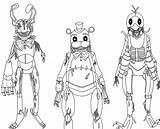 Fnaf Lineart Drawkill sketch template