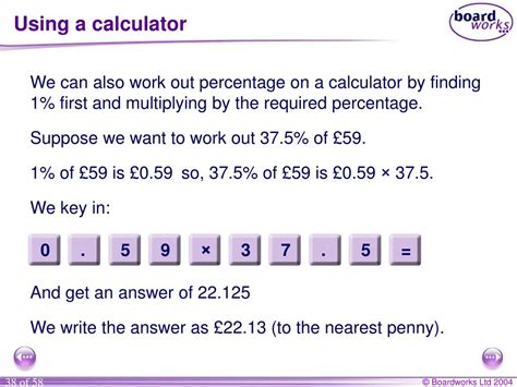 work  percentages   calculator  idea