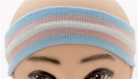 trans pride transgender pride flag cloth stretchy headband