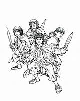 Coloring Lord Rings Pages Print Getcolorings Lotr sketch template