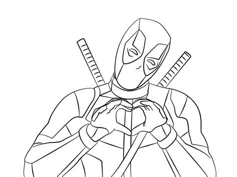 printable deadpool coloring pages
