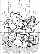 Jigsaw Printable Puzzle Coloring Pages Puzzles Winnie Pooh Cut Kids Getcolorings Getdrawings Coloriage sketch template
