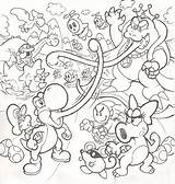Yoshi Island Coloring Pages Dream Deviantart Sequel Drawings sketch template