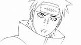 Pain Drawing Naruto Pein Shippuden Drawings Do Getdrawings Paintingvalley Lineart sketch template