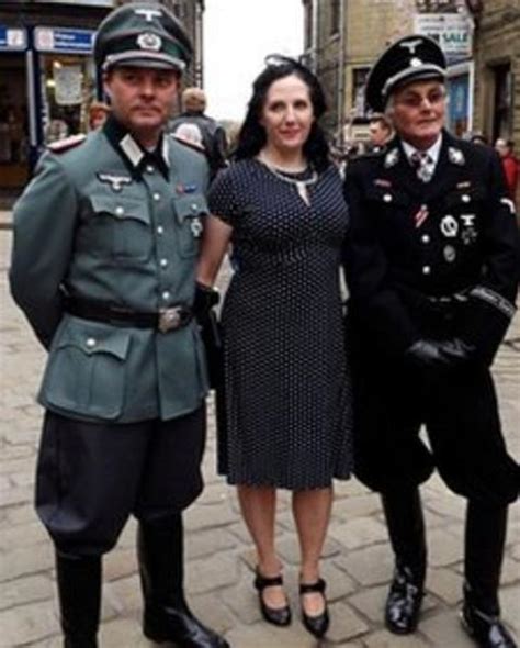 nazi ss uniforms at haworth 1940s event offensive bbc news