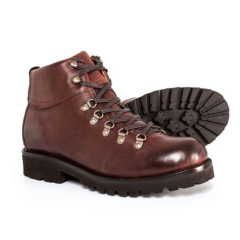 lyst frye earl hiker leather boots  men  brown  men