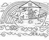 Noah Ark Coloring Pages Print sketch template