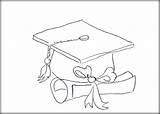 Graduation Coloring Cap Pages Preschool Printable Clipart Color Library Getcolorings Pge Popular Comments sketch template