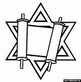 Torah Coloring Pages Passover Jewish Symbols Choose Board Kids sketch template