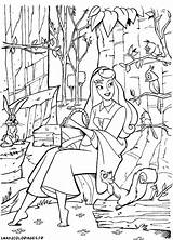 Coloriage Disney Aurore sketch template