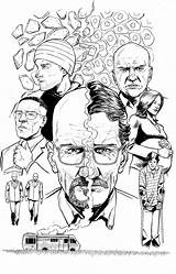 Breaking Bad Coloring Shows Tv Pages Kb sketch template