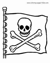 Pirate Pages Coloring Flag Color Printable Miscellaneous Pirates Kids Sheets Found sketch template