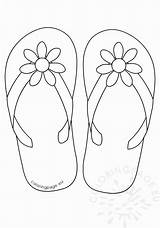 Flip Coloring Flops Flop Pages Flower Summer Button Drawing Printable Color Sunglasses Daisy Beach Sheets Colouring Cute Kids Lovely Crafts sketch template