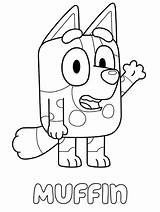 Bluey Coloring Pages Muffin Printable Blue Heeler Print Kids Xcolorings Chilli Dog Coco sketch template