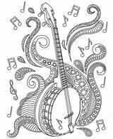 Mandolin Mandala Adults Desing Banjo Bästa Bilderna Itunes sketch template