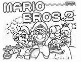 Mario Coloring Super Pages Print sketch template