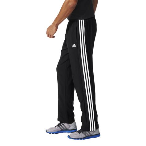 adidas mens essentials  stripes woven pant  long excell sports uk