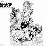 Coloring Guardians Galaxy Raccoon sketch template